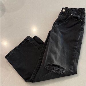 Calvin Klein Jeans Girl’s Black Ripped Denim